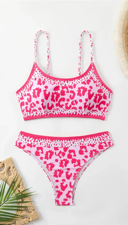 Pembe Leopar Bikini Takımı