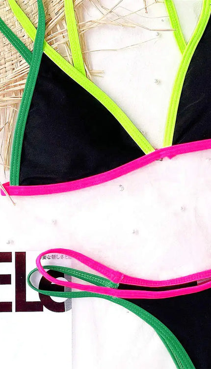 Yüksek Bacak Kesimli Bikini Takımı