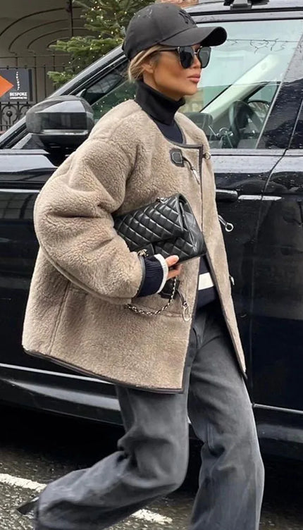 Kısa Kürklü Ceket Mont