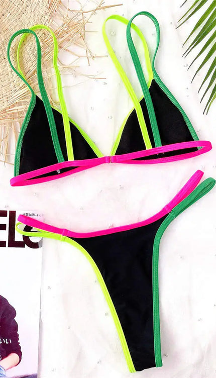 Yüksek Bacak Kesimli Bikini Takımı