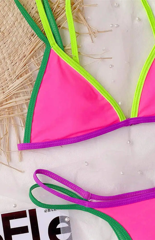 Yüksek Bacak Kesimli Bikini Takımı