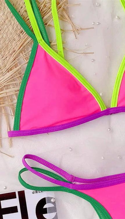 Yüksek Bacak Kesimli Bikini Takımı