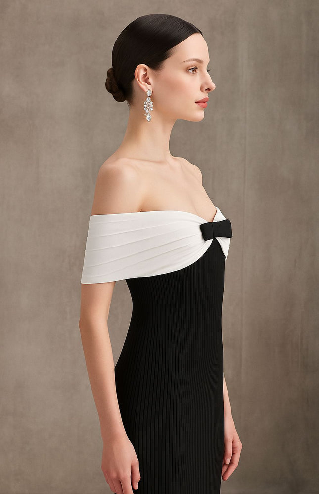 Étoile Omuz Açık Elbise