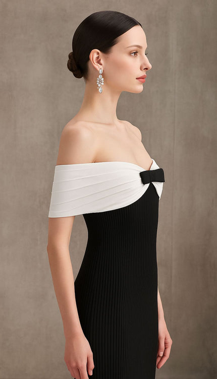 Étoile Omuz Açık Elbise