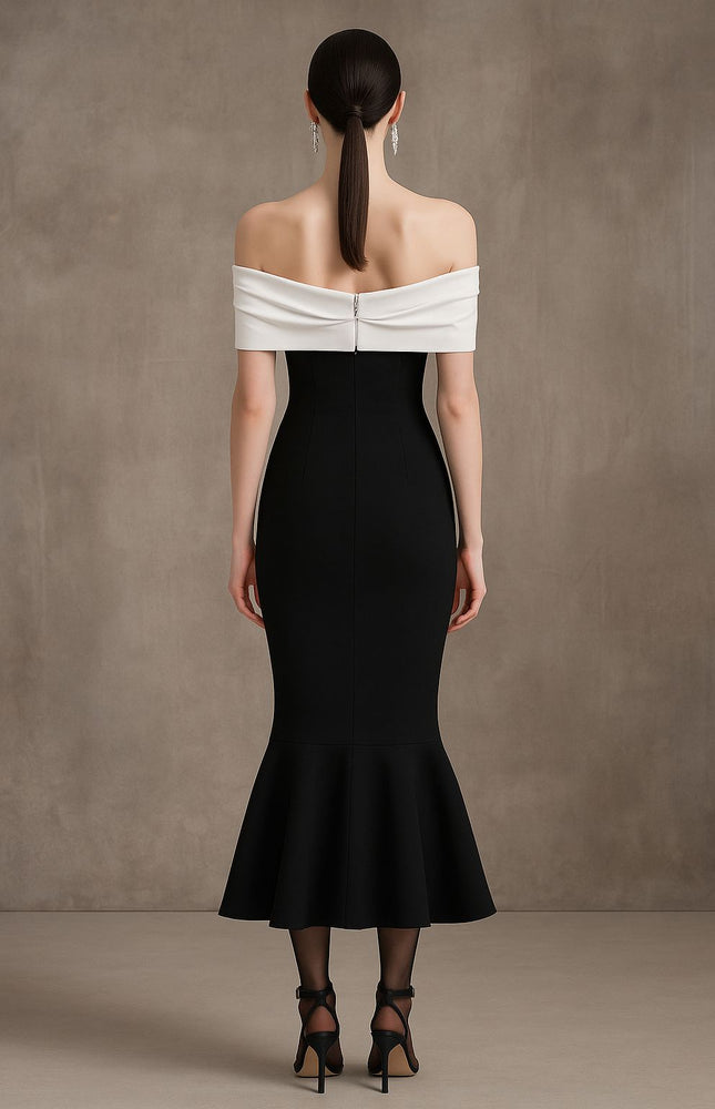 Étoile Omuz Açık Elbise