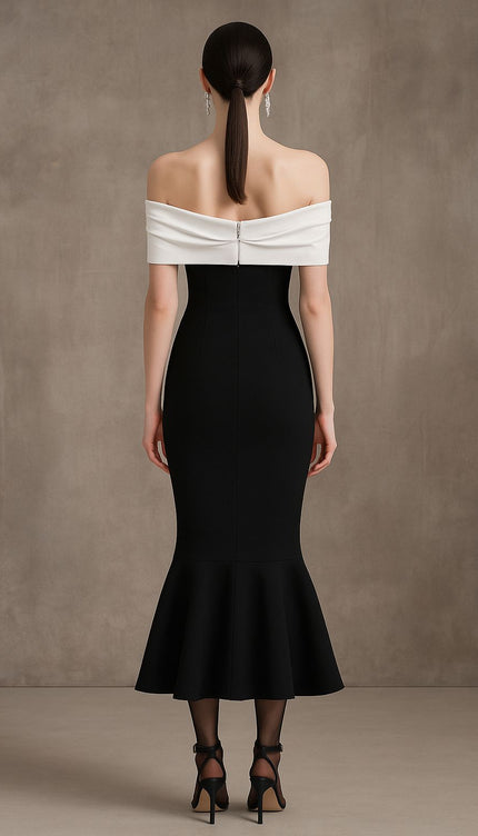 Étoile Omuz Açık Elbise