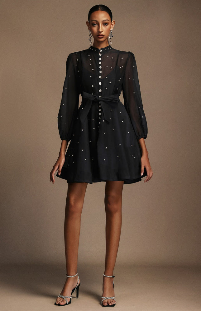 Starlit Işıltılı Mini Elbise