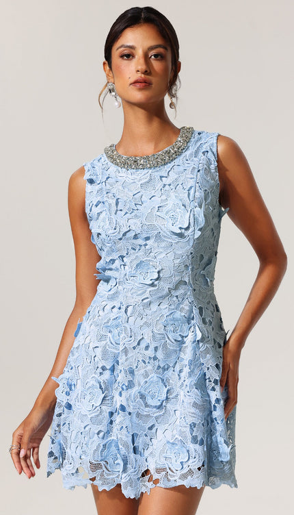 Icy Kristal Dantel Elbise