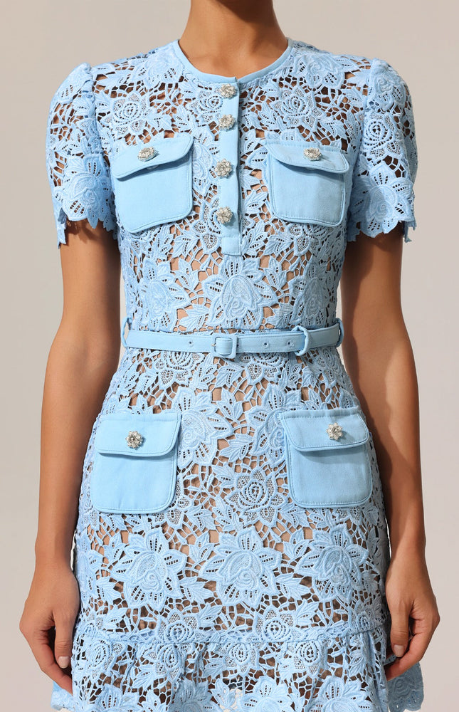 Kristal Çiçek Işıltısı Elbise