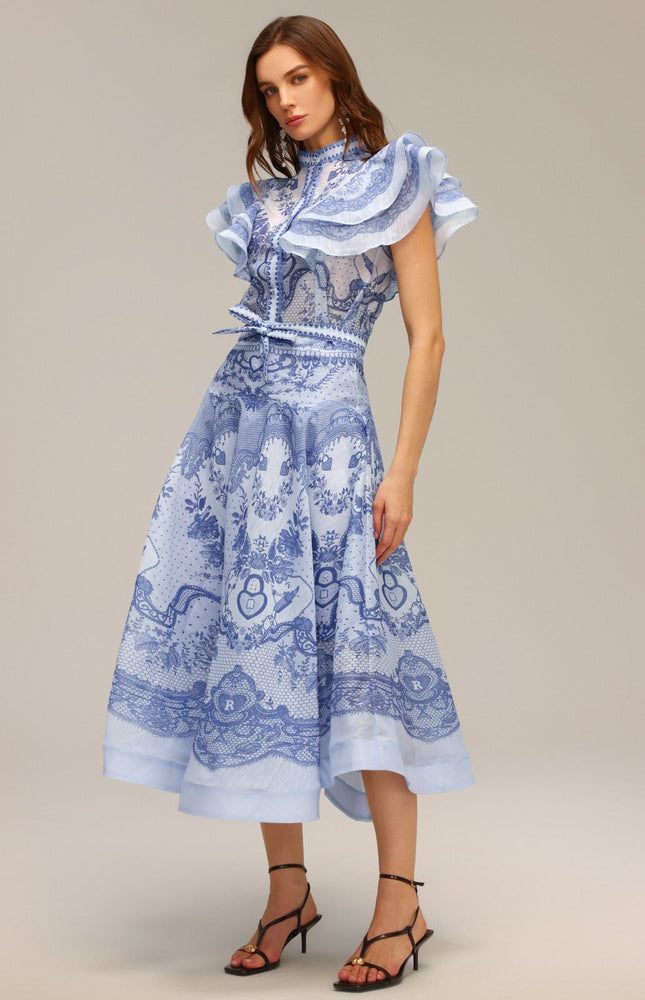 Delft Mavisi Romantik Etek & Üst