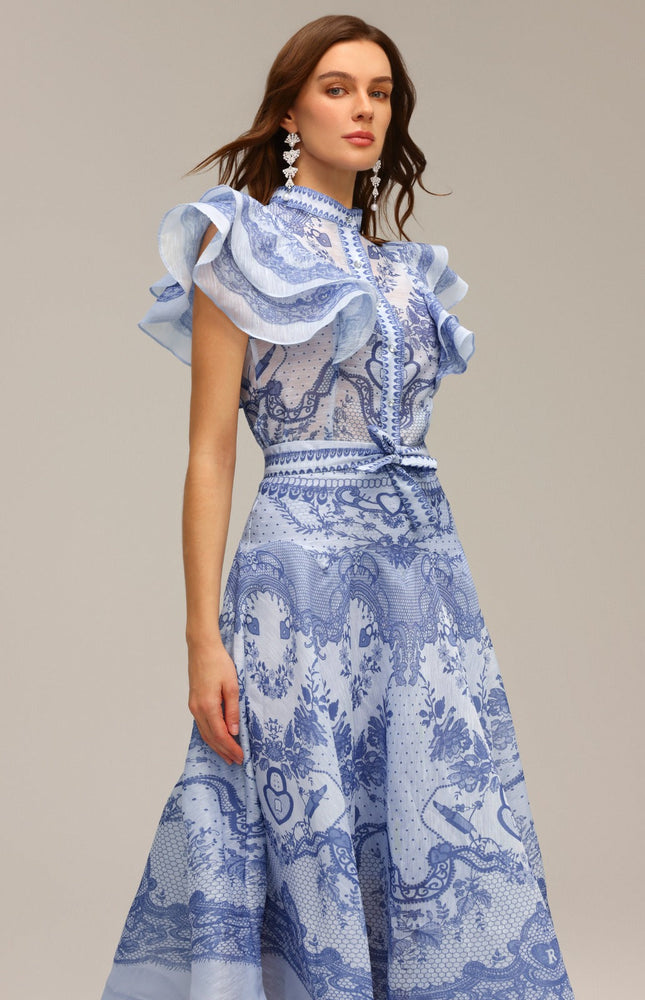 Delft Mavisi Romantik Etek & Üst
