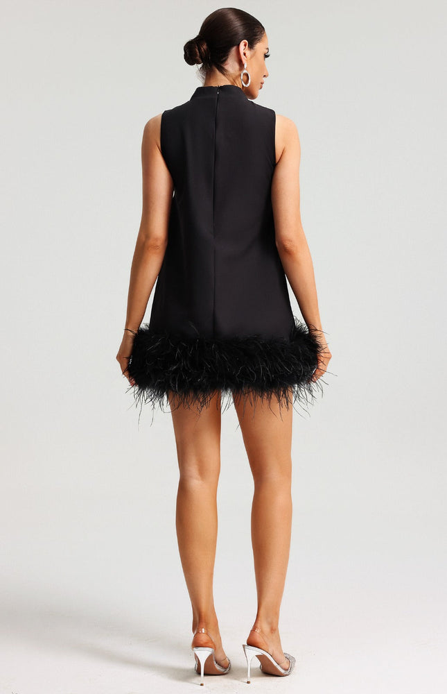 Noir Black Mini Elbise