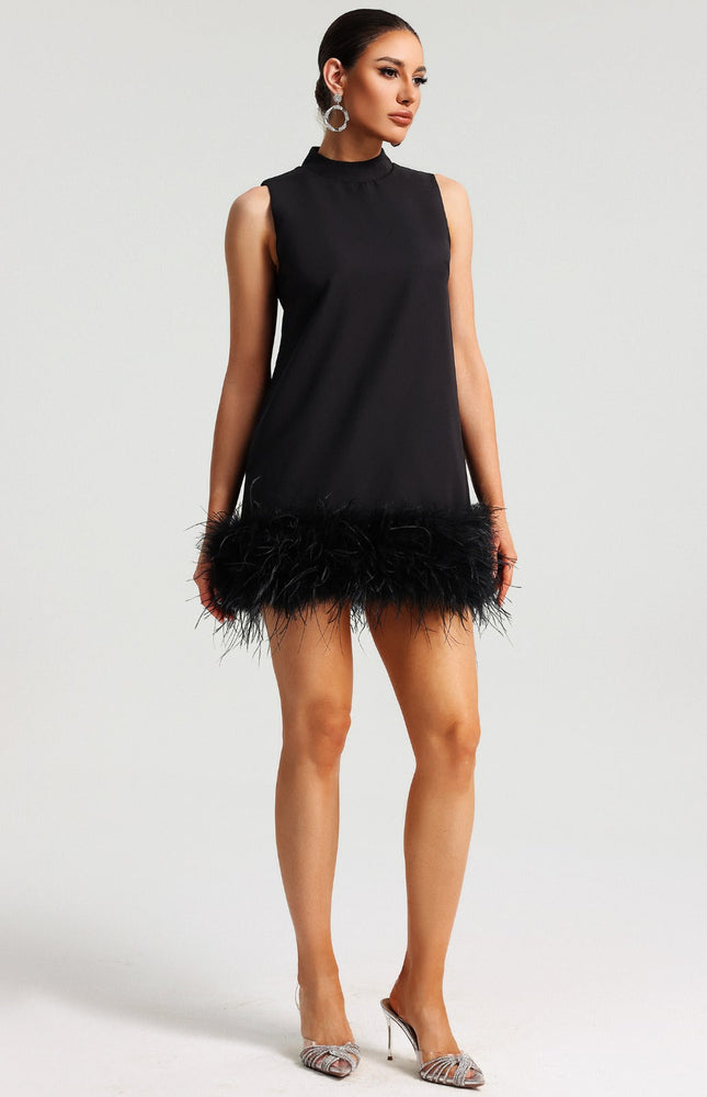 Noir Black Mini Elbise