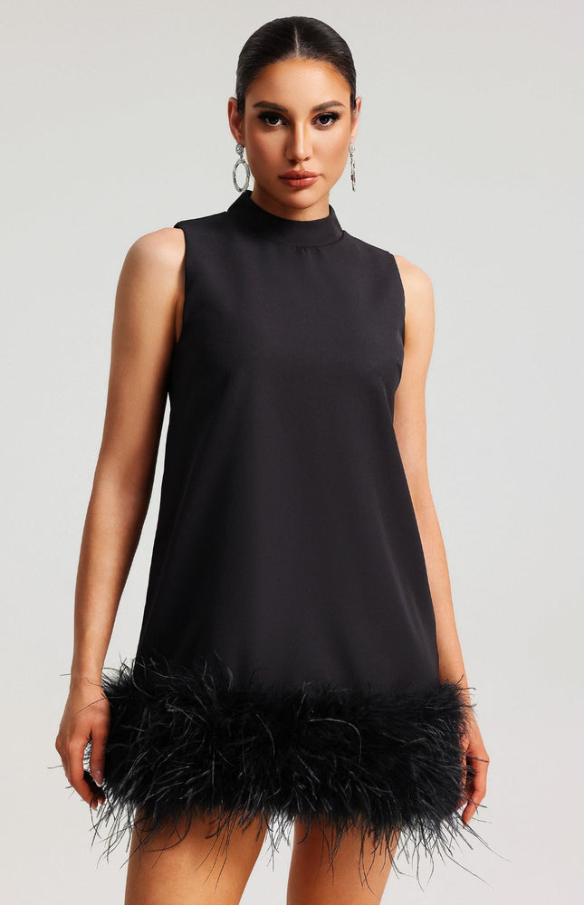 Noir Black Mini Elbise