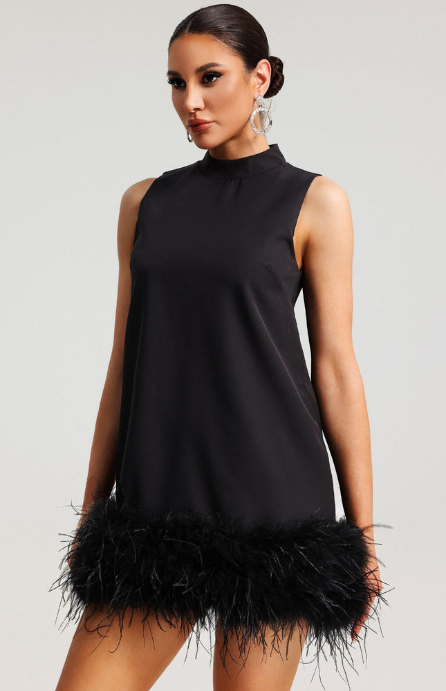 Noir Black Mini Elbise