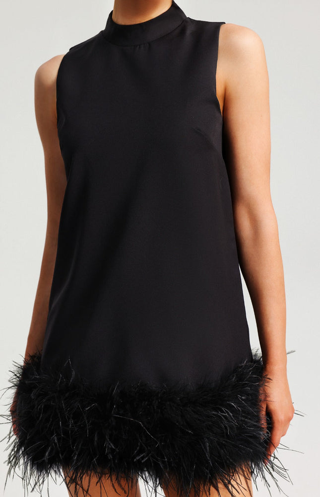 Noir Black Mini Elbise