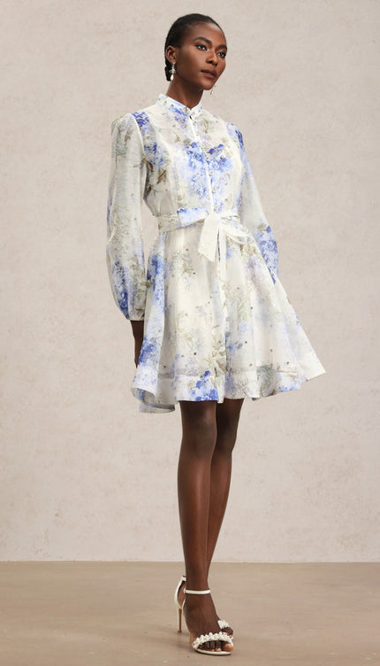 Sky Serenade Volanlı Elbise