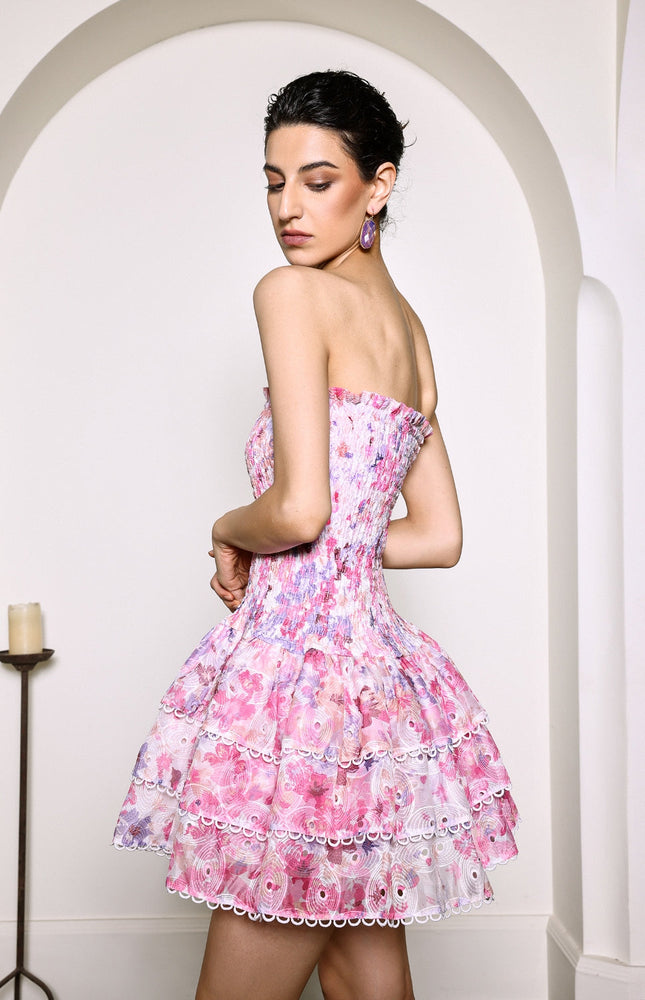 Breeze Çiçek Mini Elbise