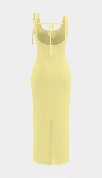 3D Çiçekli Kolsuz Tank Maxi Elbise