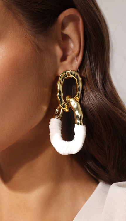 Naja Suni Deri Halka Küpe