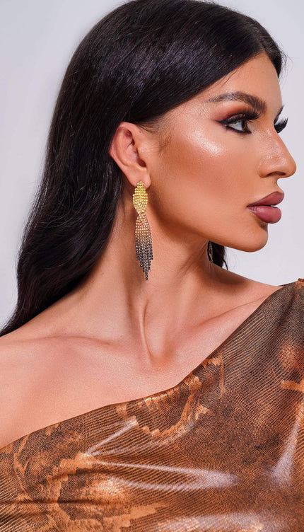 Rereny Taş Detaylı Küpeler