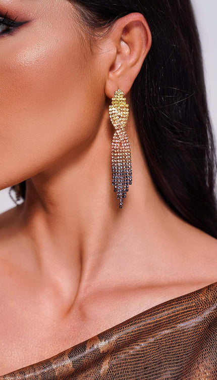 Rereny Taş Detaylı Küpeler