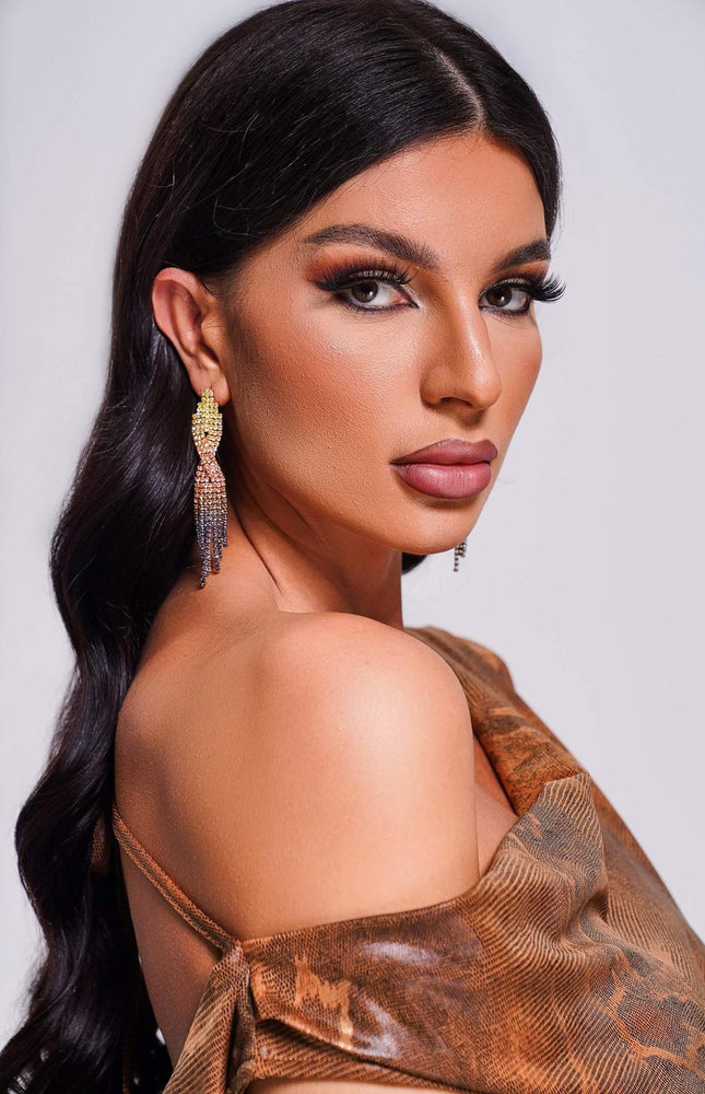 Rereny Taş Detaylı Küpeler