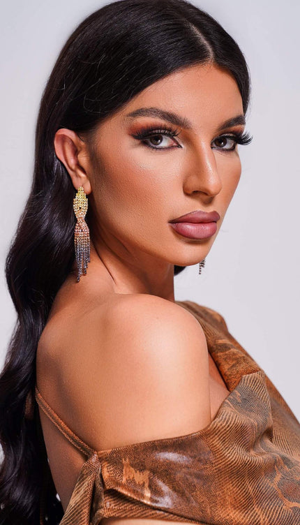 Rereny Taş Detaylı Küpeler