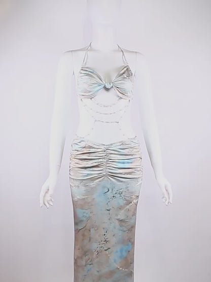 Flair Baskılı Etek ve Bikini Üst Takım